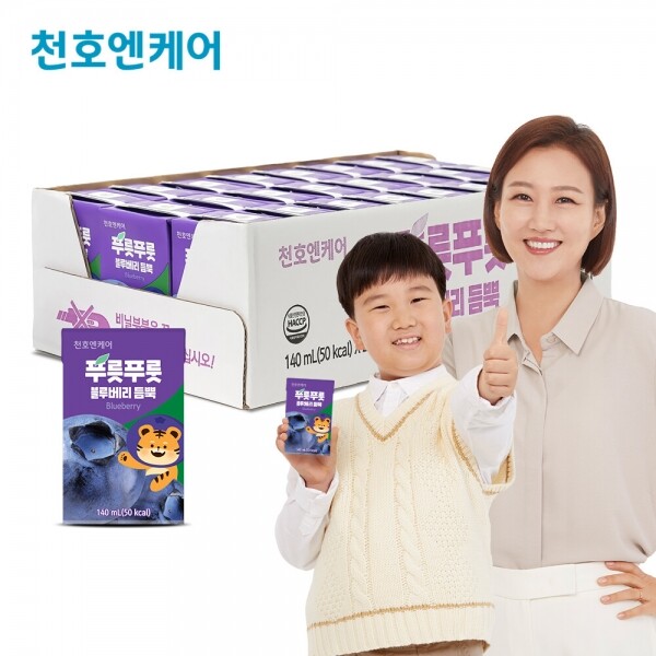 우주스토어,[5월 식품기획]천호엔케어 푸릇푸룻 블루베리 듬뿍 140MLx24팩