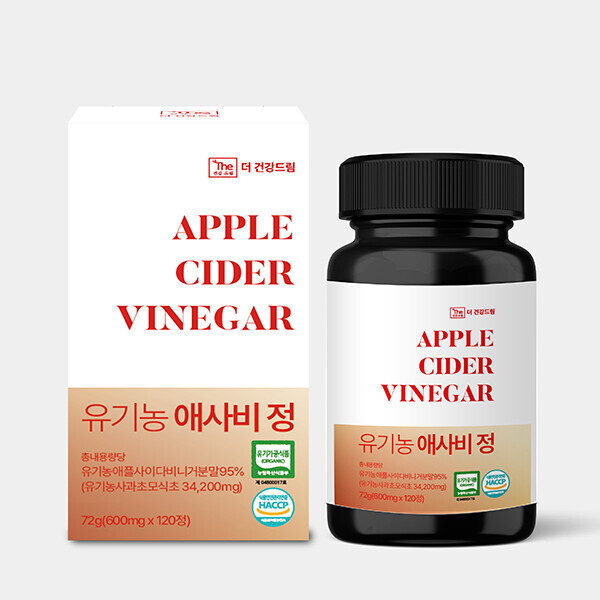우주스토어,더건강드림 유기농 애사비 정 600mg x 120정