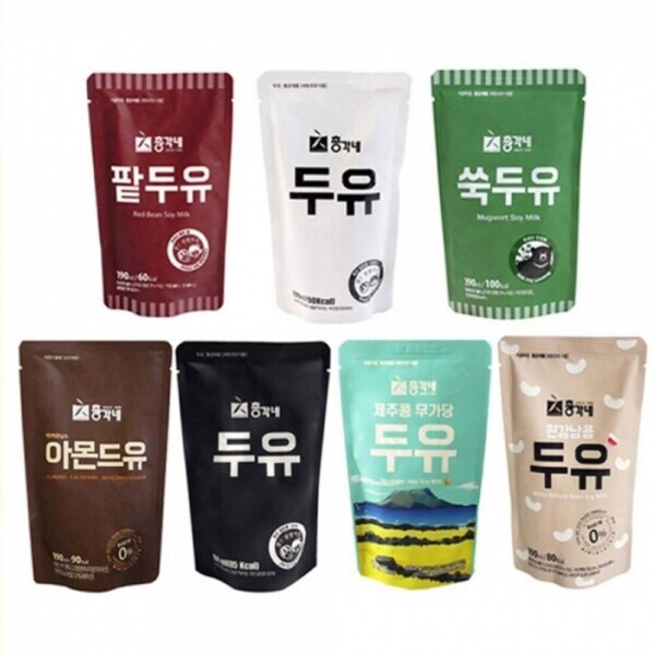 우주스토어,[총각네]국산 콩 서리태 콩물 약콩 전두유 다이어트 식사대용 맛있는 고칼슘 아몬드 단백질 무가당 무첨가 검은콩 팥 쑥두유190ml