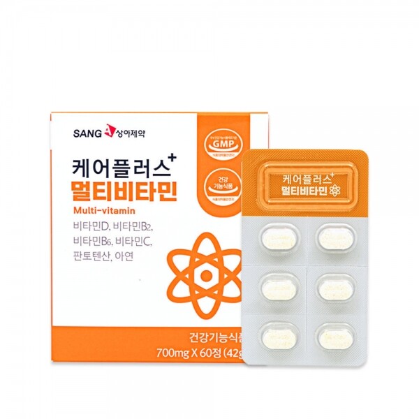 우주스토어,상아제약 케어플러스+ 멀티비타민 700mg x 60 정 (42g)