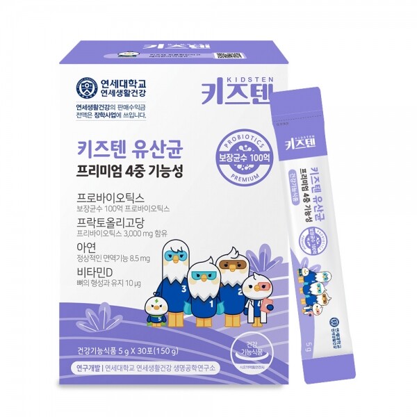 우주스토어,[가정의 달][키즈텐] 유산균 100억 프로바이오틱스 어린이 초등학생 유산균 5g x 30포