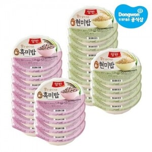 동원 양반 잡곡밥 130g (현미 12+흑미 12) 24개
