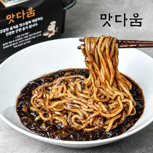 우주스토어,맛다움 고기짜장면 580g x 2팩 + 해물짬뽕 2팩
