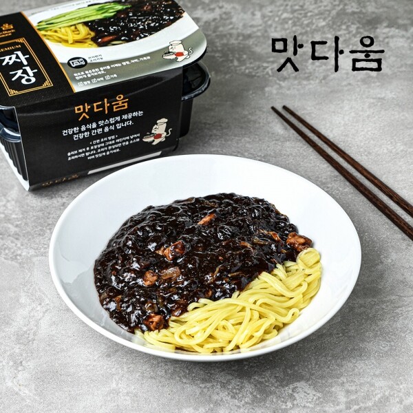 우주스토어,맛다움 고기짜장면 580g x 2팩 + 해물짬뽕 2팩