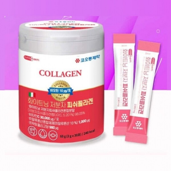 우주스토어,[가정의 달][1+1][코오롱제약] 화이트닝 저분자 피쉬콜라겐 2g x 30포