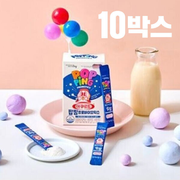 우주스토어,한국야쿠르트 30억유산균 팝핑프로바이오틱스 15포 x 10박스