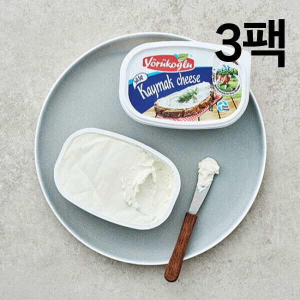 우주스토어,요루코글루 카이막치즈 카이막 크림치즈 스프레드 180g X 3팩